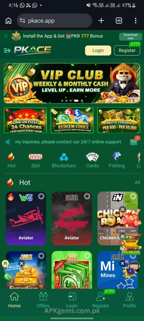 pkace game